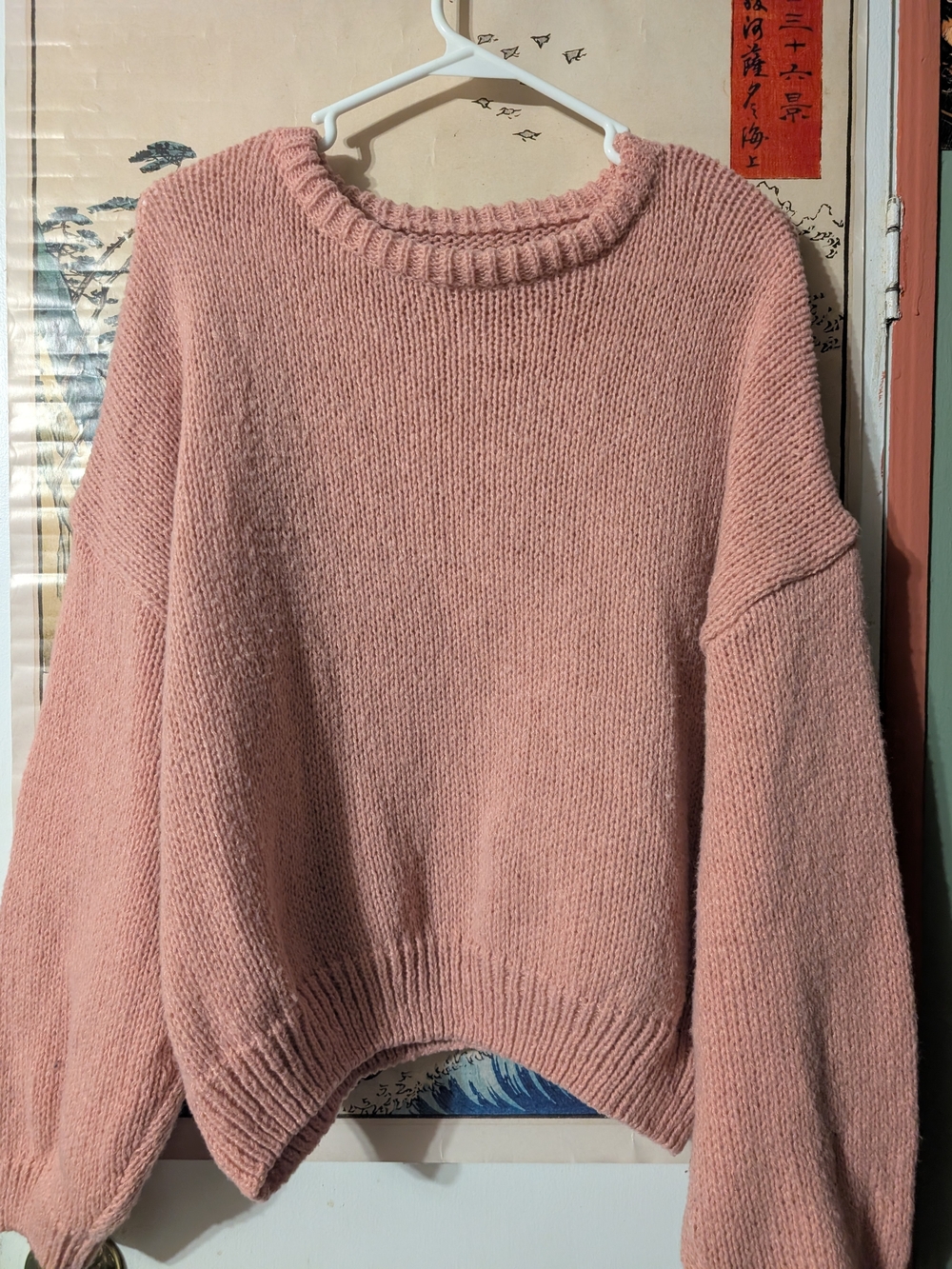 Soft Pink Women's Crewneck Sweater